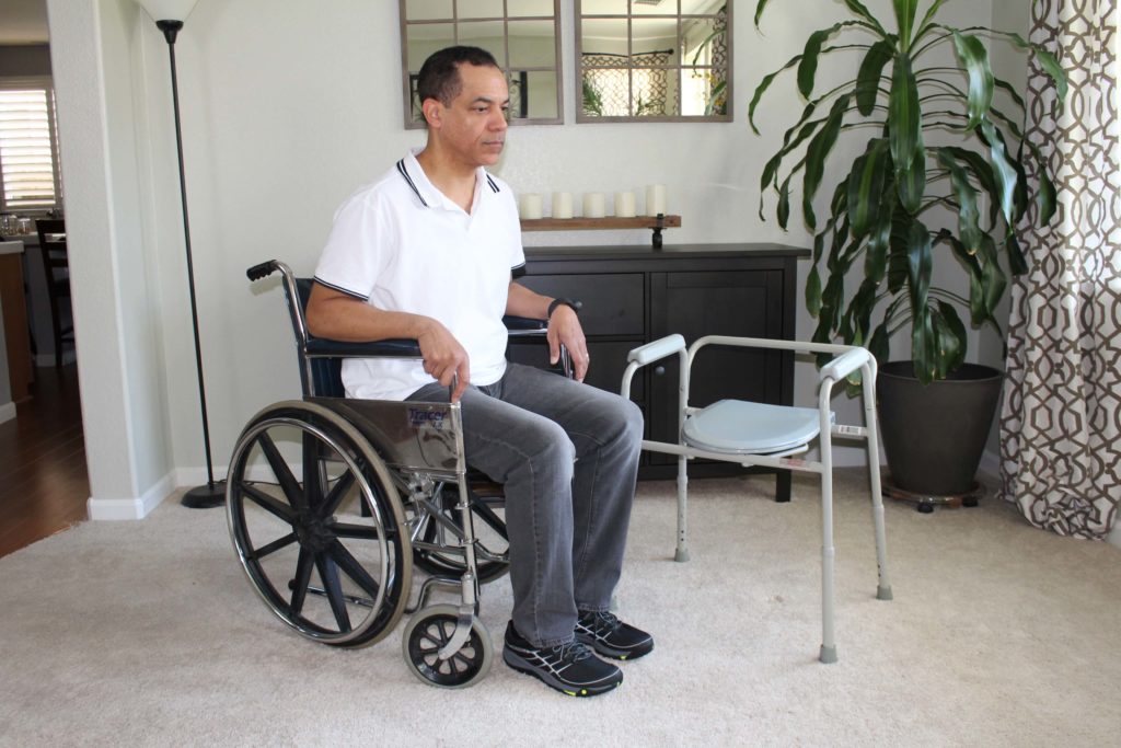 How To Transfer From Wheelchair To Commode
